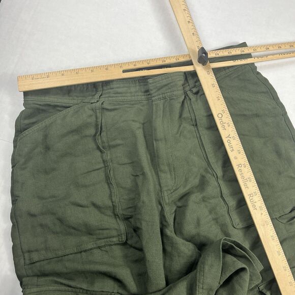 Zara Wide Leg Cargo Pants Comfort Soft Knit Wide Leg Y2K Baggy Gorpcore LARGE - Picture 9 of 14